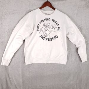 Tultex Disney Don't Pretend You're Not Impressed Crewneck Sweatshirt M